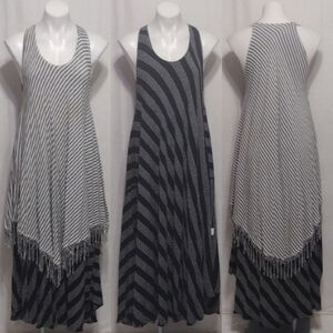 Moroccan Convertible Layered Fringe Maxi Dress Reversible Boho Versatile OS M–XL